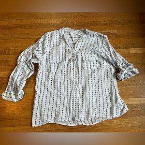 Carve design tunic gauze top